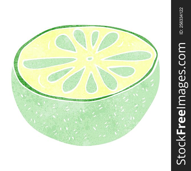 Retro Cartoon Half Melon