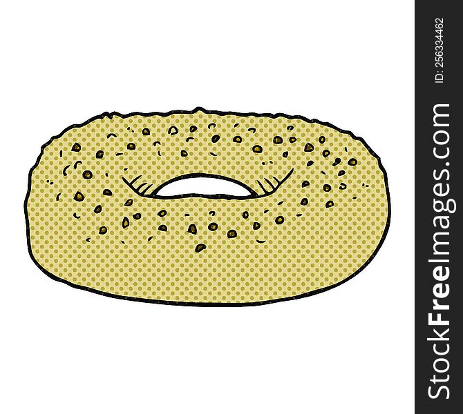 cartoon bagel