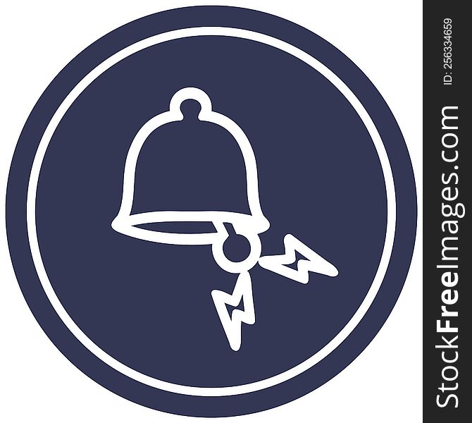 ringing bell circular icon symbol