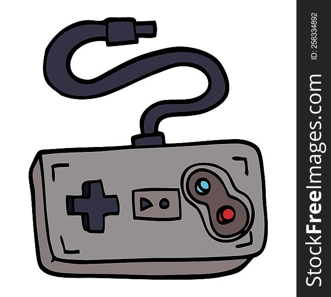 cartoon doodle game controller