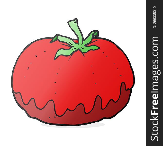 freehand drawn cartoon tomato