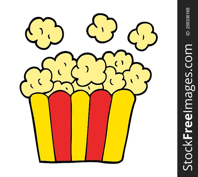 cartoon doodle cinema popcorn