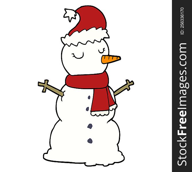 Cartoon Snowman