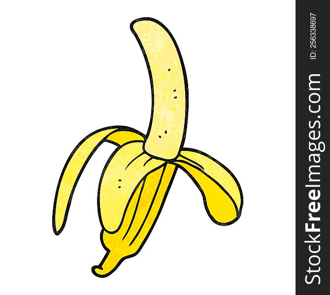 Textured Cartoon Banana