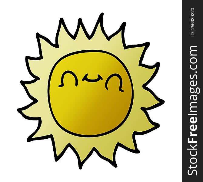 Cartoon Doodle Happy Sunshine