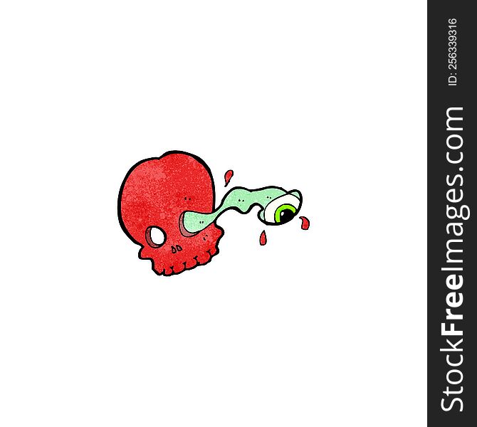 Cartoon Gross Skull