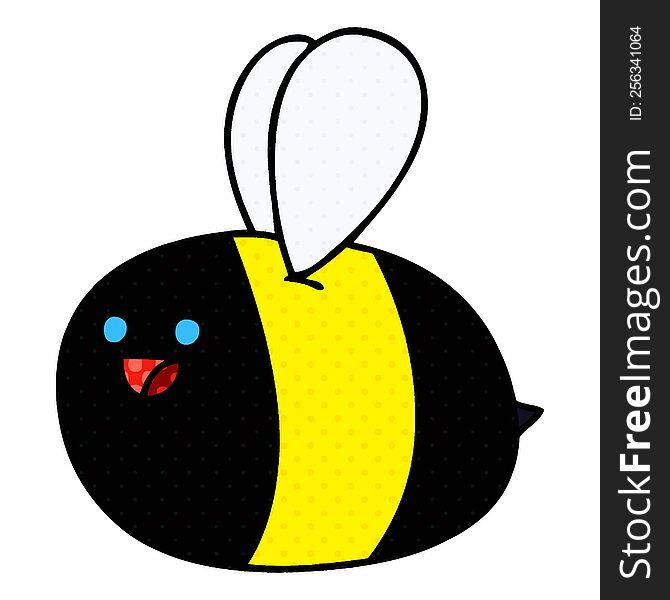 comic book style quirky cartoon bumblebee. comic book style quirky cartoon bumblebee