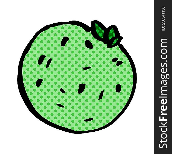 cartoon doodle grapefruit