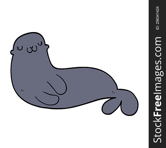 cute cartoon seal