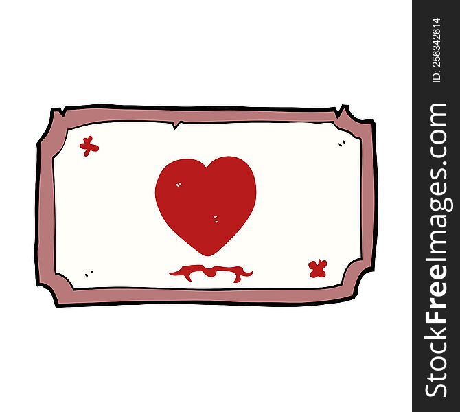 Cartoon Love Heart Frame