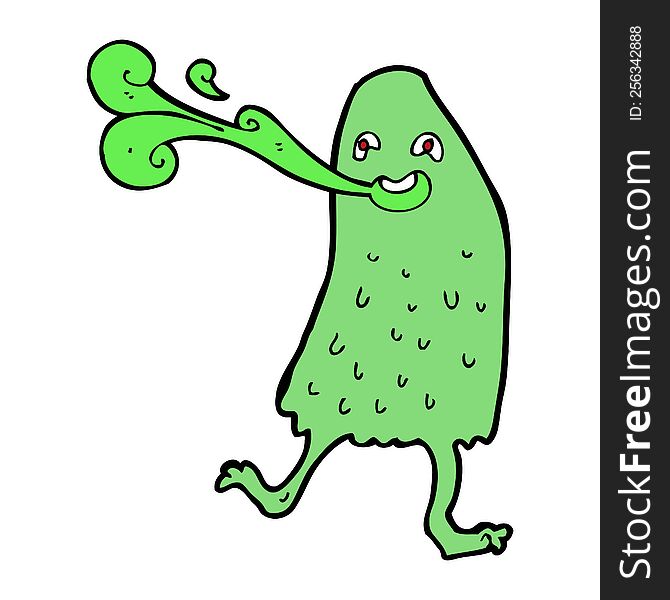 Cartoon Funny Slime Monster