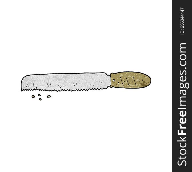 Textured Cartoon Bread Knife