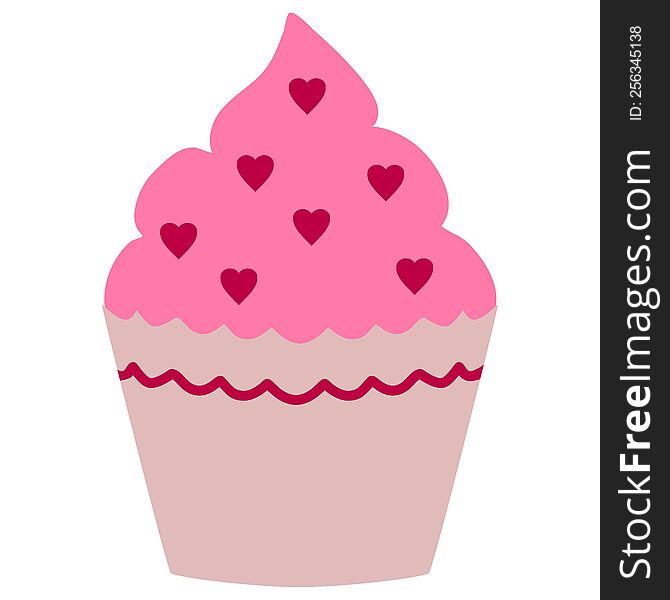 valentine cup cake