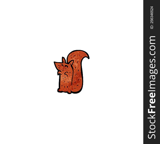 cartoon red squirrel