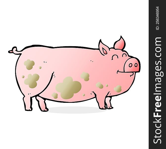 Cartoon Muddy Pig