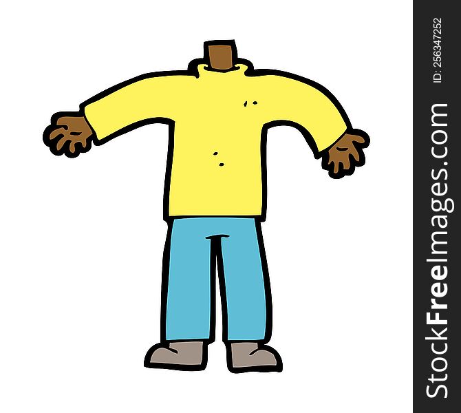 cartoon male body (mix and match cartoons or add own photos