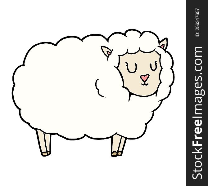 cartoon sheep. cartoon sheep