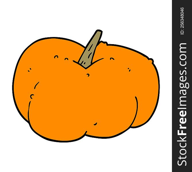 cartoon pumpkin squash