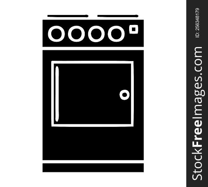 Flat Symbol Oven And Cooker