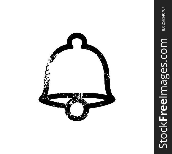 old bell distressed icon symbol