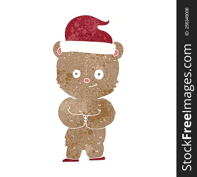 Cartoon Christmas Teddy Bear