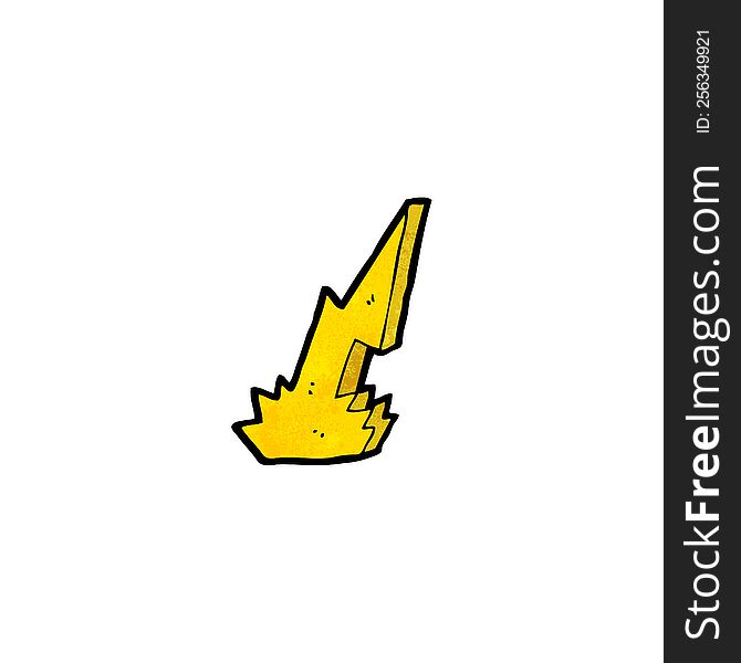lighting bolt cartoon symbol