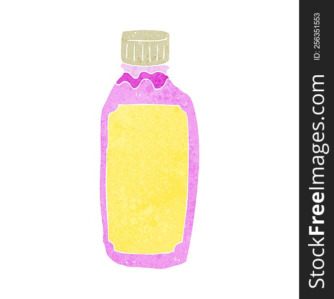 cartoon pink drink bottle