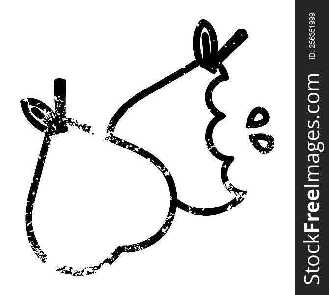 bitten pears icon symbol
