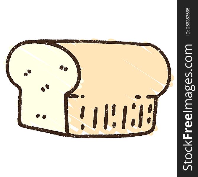 Bread Loaf Chalk Drawing