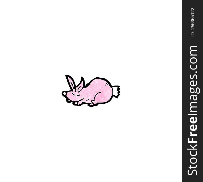 Cartoon Pink Rabbit
