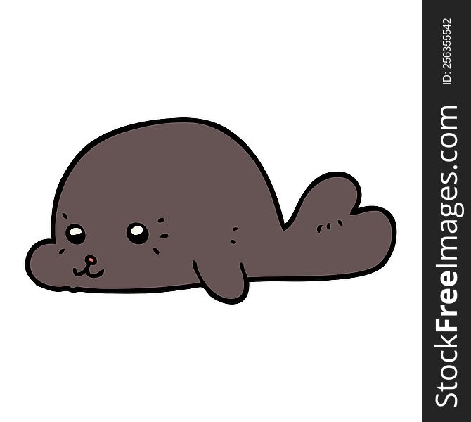 cartoon baby seal