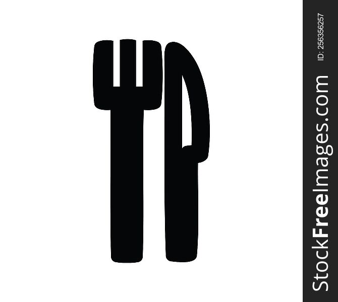 knife and fork icon symbol