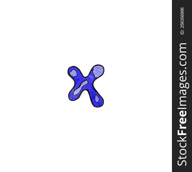child\'s drawing of the letter x
