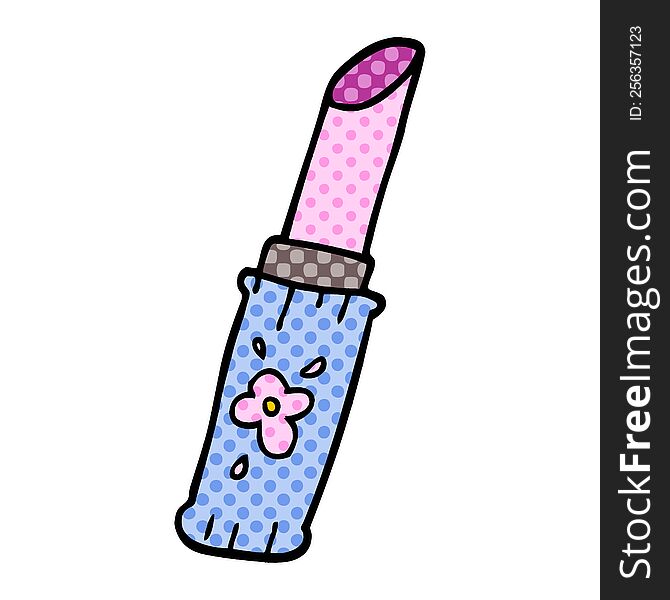 cartoon doodle lipstick