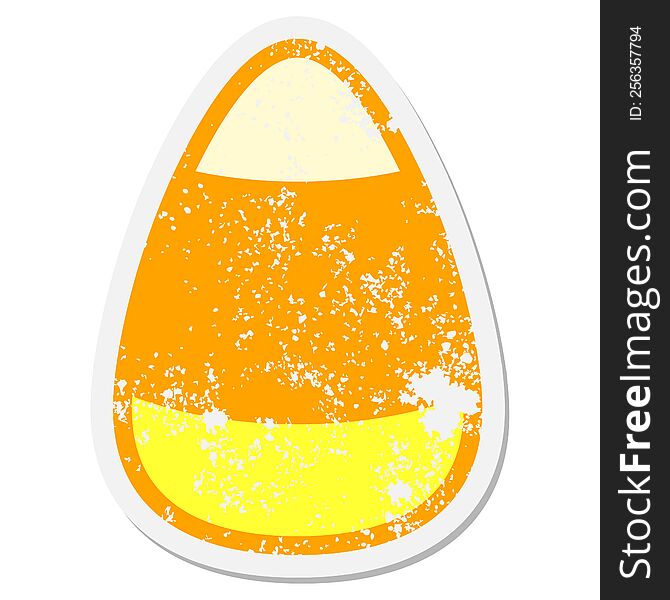 candy corn grunge sticker