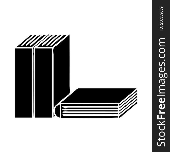 Flat Symbol Of Books