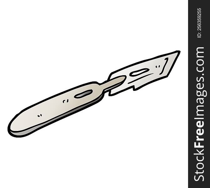 vector gradient illustration cartoon surgeon blade
