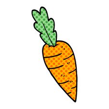 Cartoon Doodle Carrots Stock Photo