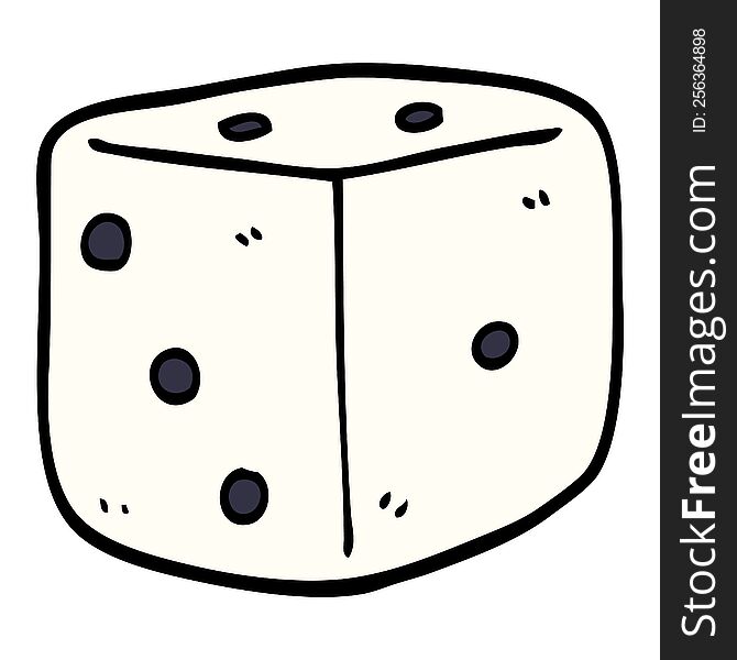 Cartoon Doodle Classic Dice