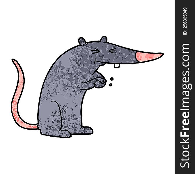 cartoon sneaky rat. cartoon sneaky rat