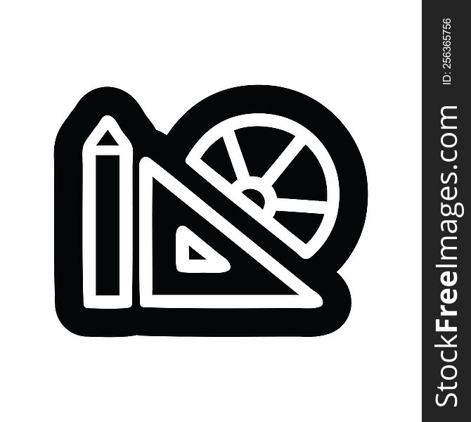 math equipment icon symbol