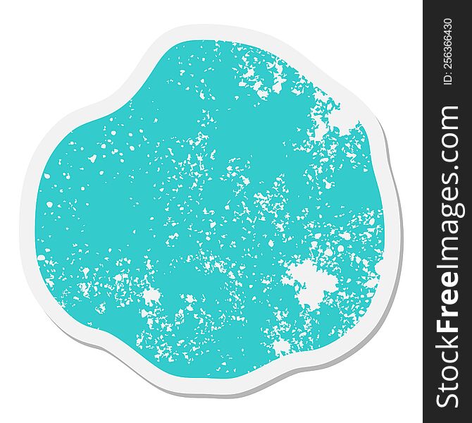 Expressive Shape Blob Grunge Sticker