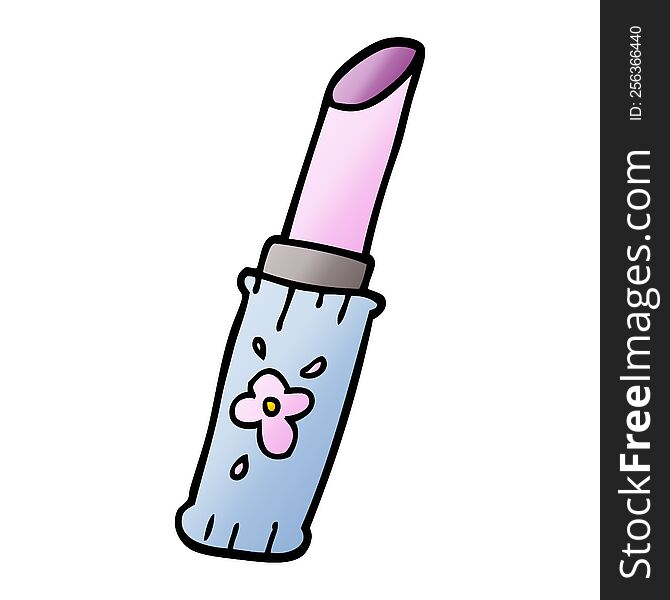 cartoon doodle lipstick