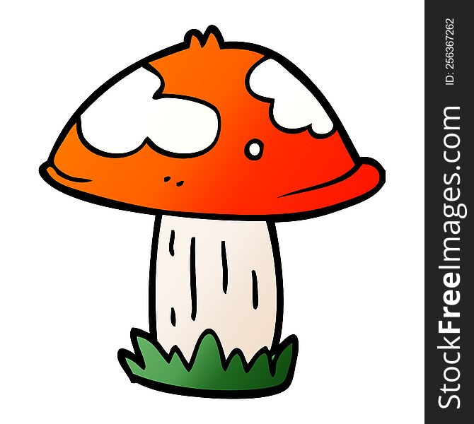 Cartoon Doodle Poisonous Toadstool