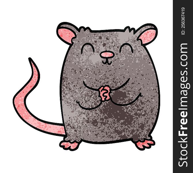 cartoon doodle happy mouse