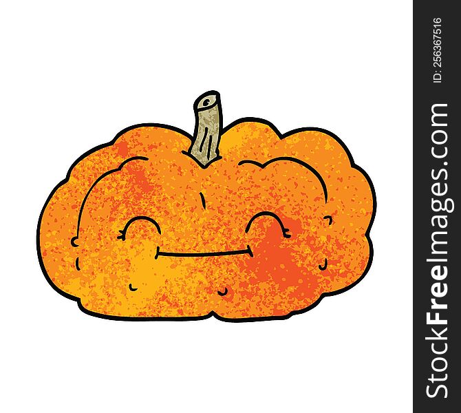 Cartoon Doodle Happy Pumpkin
