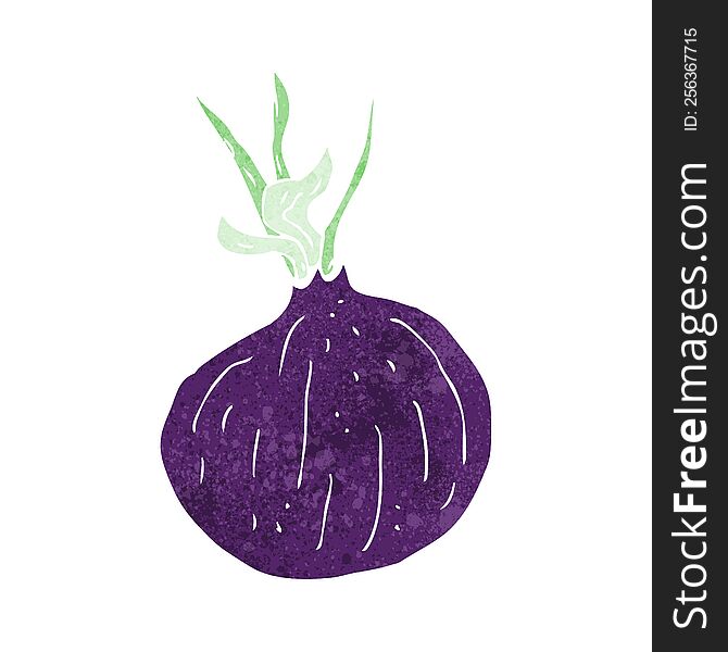 cartoon red onion