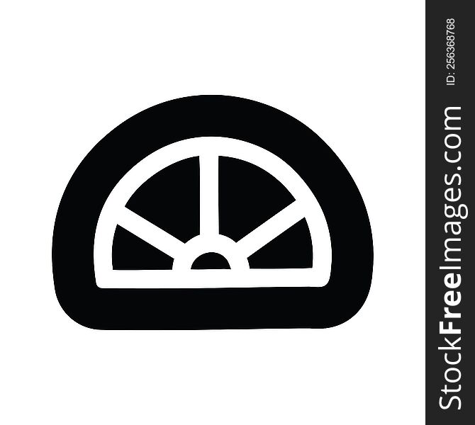 protractor math equipment icon symbol