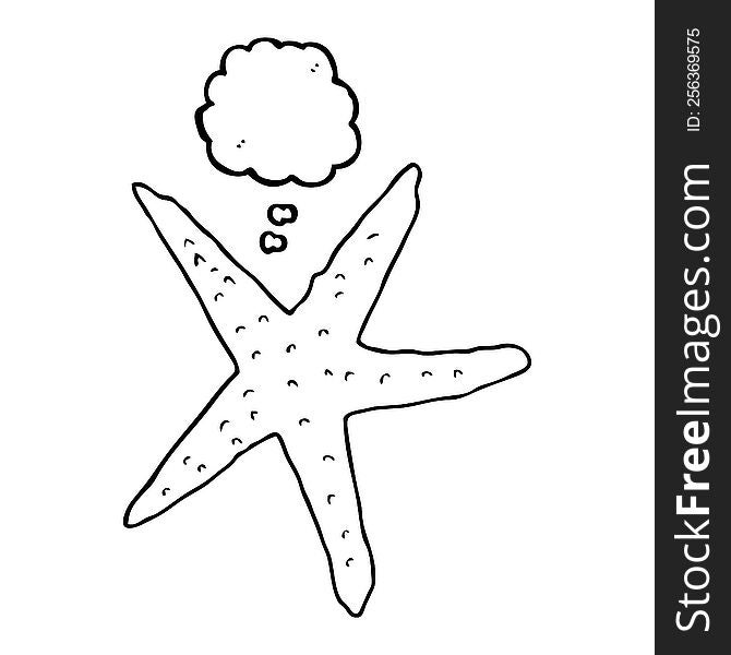 Thought Bubble Cartoon Starfish