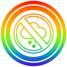 No Hot Weather Circular In Rainbow Spectrum Stock Photo No Hot Weather Circular In Rainbow Spectrum Stock Photo